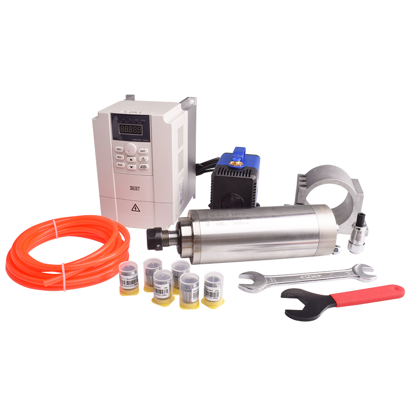 Fuso GDZ de alta velocidade e  - 2.2Kw Water Cooled Spindle Kit Vfd avaliação e preço