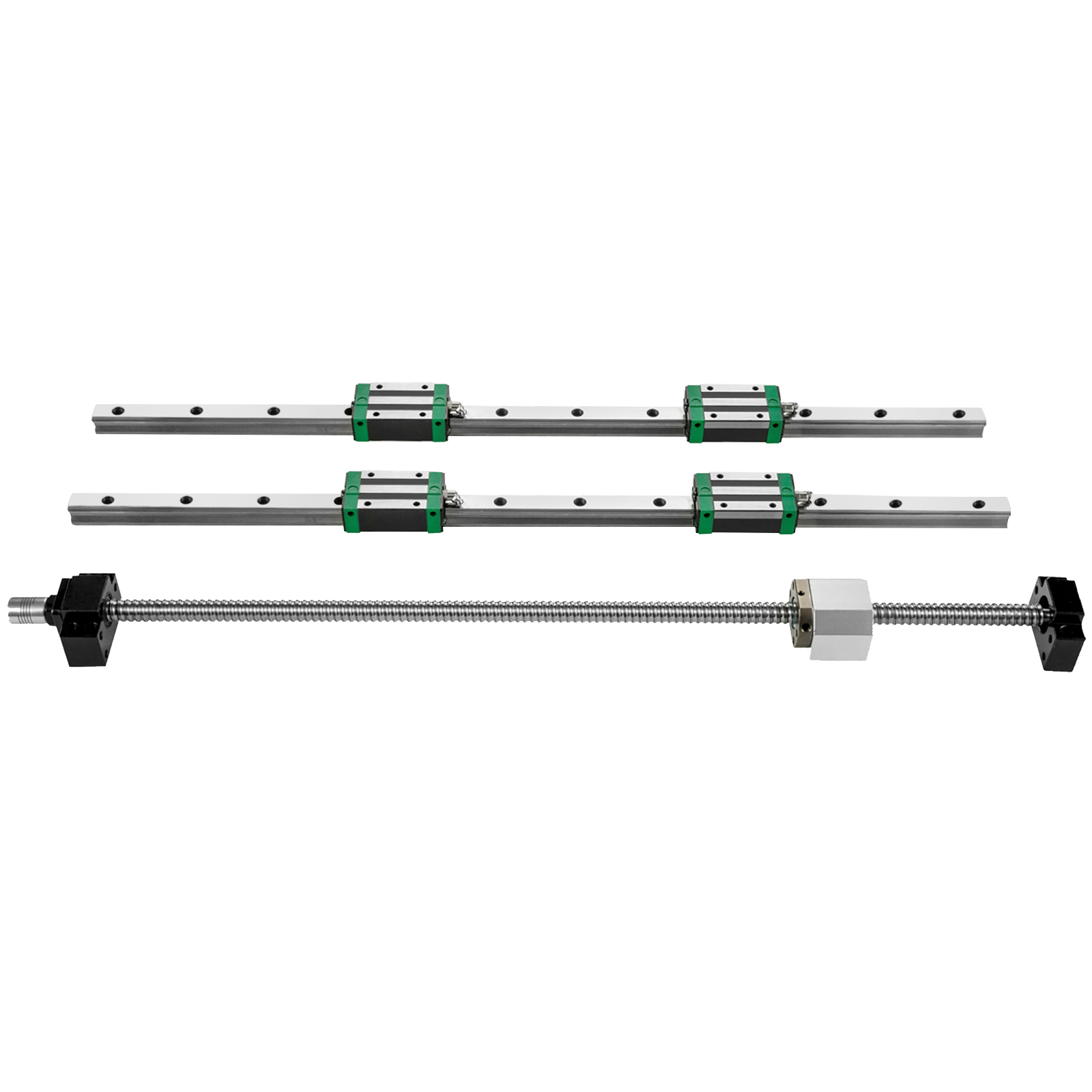 Trilho de guia linear, 2 unida - Hgr20 Linear Guide Rail Ballscrew Set avaliação e preço
